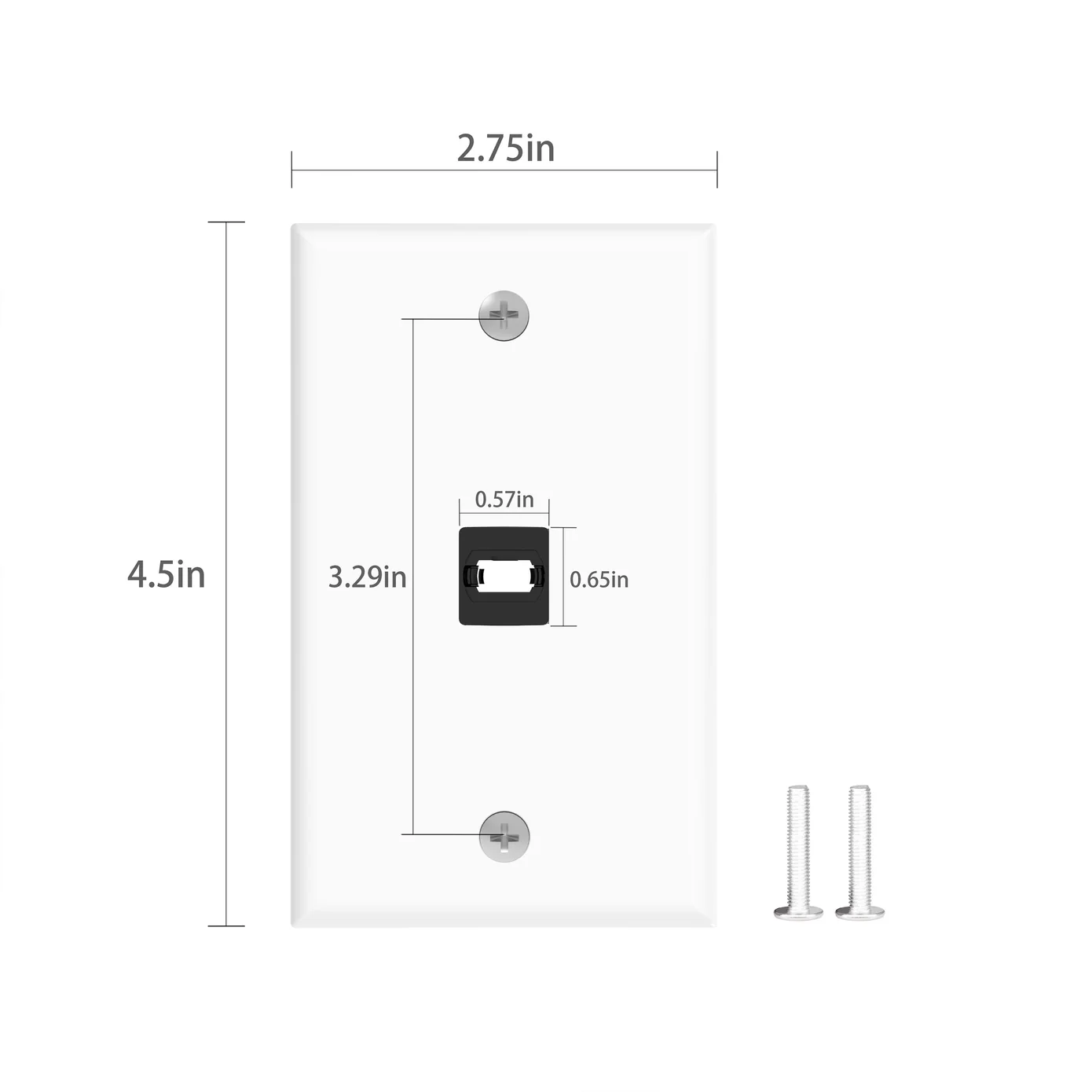 RUIPRO Keystone Wall Plate with MPO Coupler - Image 2