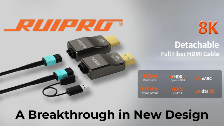 RuiPro Gen4AK Pure Fibre HDMI 2.1 Cable